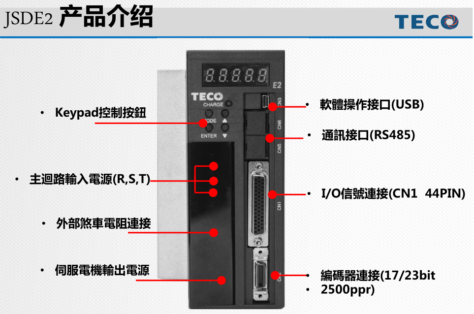 東元通用交流伺服驅動器JSDE2產品詳情